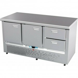 Стол холодильный среднетемпературный ABAT (АБАТ) СХС-70Н-02 (дверь, дверь, ящики 1/2) без борта 25120021130 Стол холодильный среднетемпературный ABAT (АБАТ) СХС-70Н-02 (дверь, дверь, ящики 1/2) без борта 25120021130
